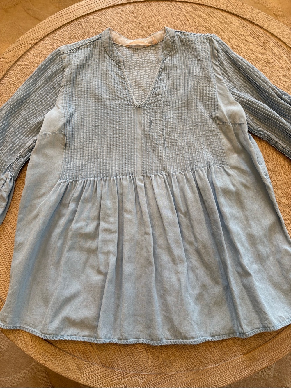 Soft Surroundings Chambray Denim Top - Picture 7 of 15